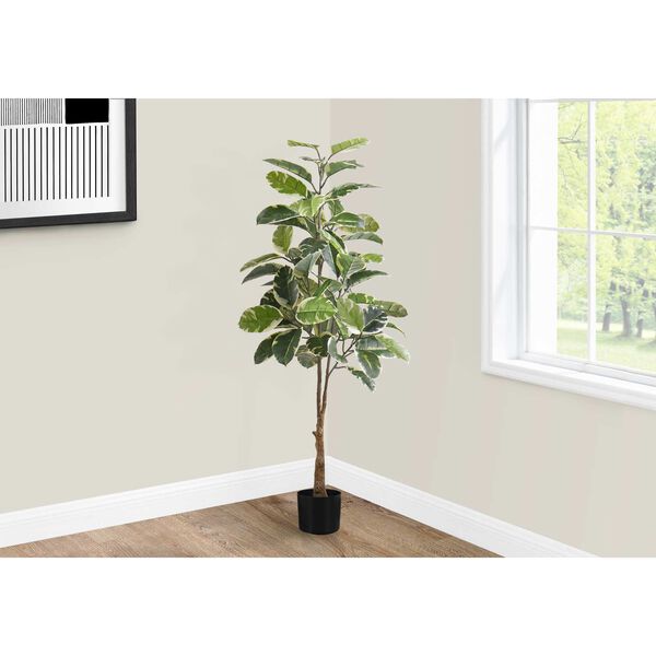 Black Green 52-Inch Indoor Floor Potted Real Touch Decorative Artificial Plant, image 2